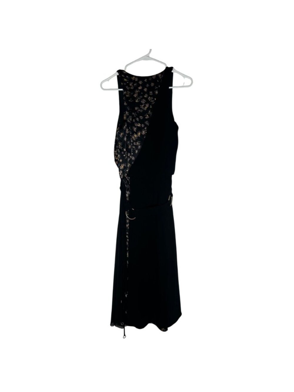 Cinq À Sept Floral Print Sleeveless Midi Dress Size 0 Black/Floral - Picture 5 of 6